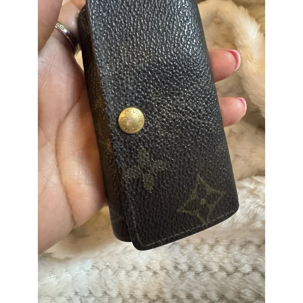 Vintage Louis Vuitton Monogram Four‎ Key Holder Made In France Authentic